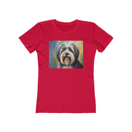 TIbetan Terrier Women's Slim Fitted Ringspun Cotton Tee