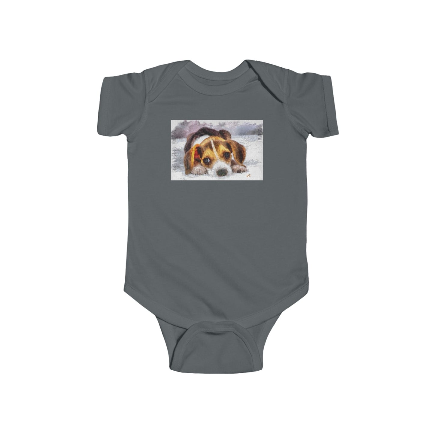 Beagle '#1' Infant Fine Jersey Bodysuit