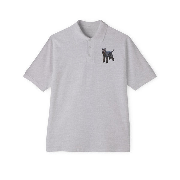 Kerry Blue Terrier - Men's Piqué Polo Shirt