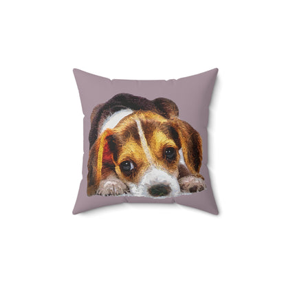 Beagle 'Daisy Mae' Whimsical Throw Pillow