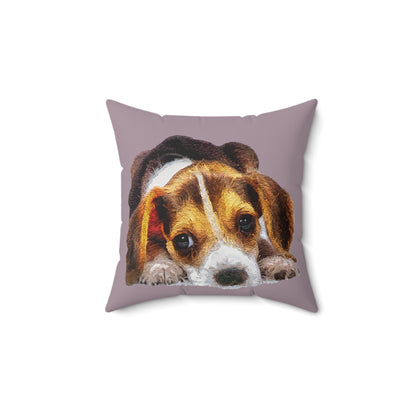 Beagle 'Daisy Mae' Whimsical Throw Pillow