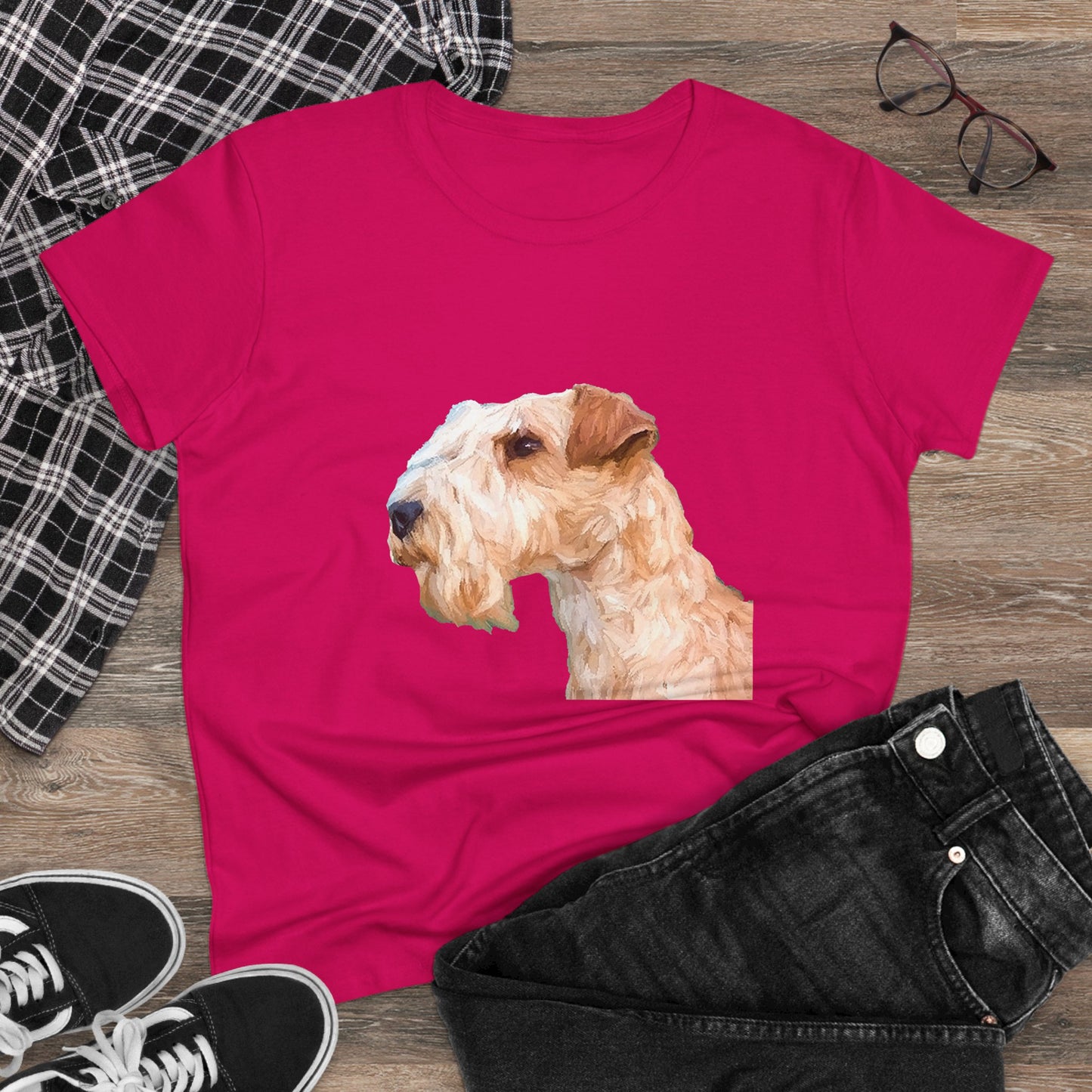 Lakeland Terrier Women's Midweight Cotton Tee
