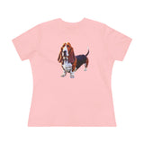 Basset Hound  --  Women's Relaxed Fit Cotton Tee