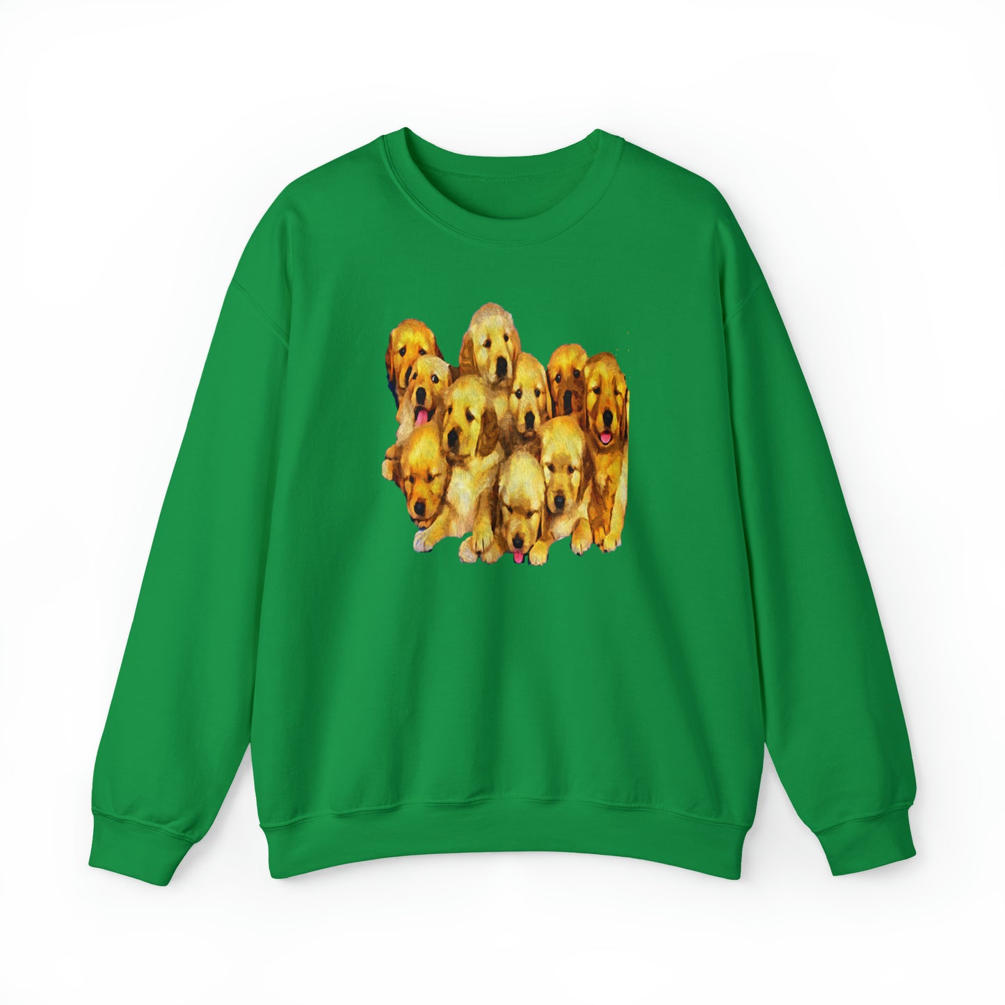 Golden Retriever Puppies Unisex Crewneck Sweatshirt