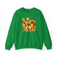 Golden Retriever Puppies Unisex 50/50 Crewneck Sweatshirt