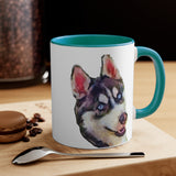 Siberian Husky 'Iditarod' Accent Coffee Mug, 11oz