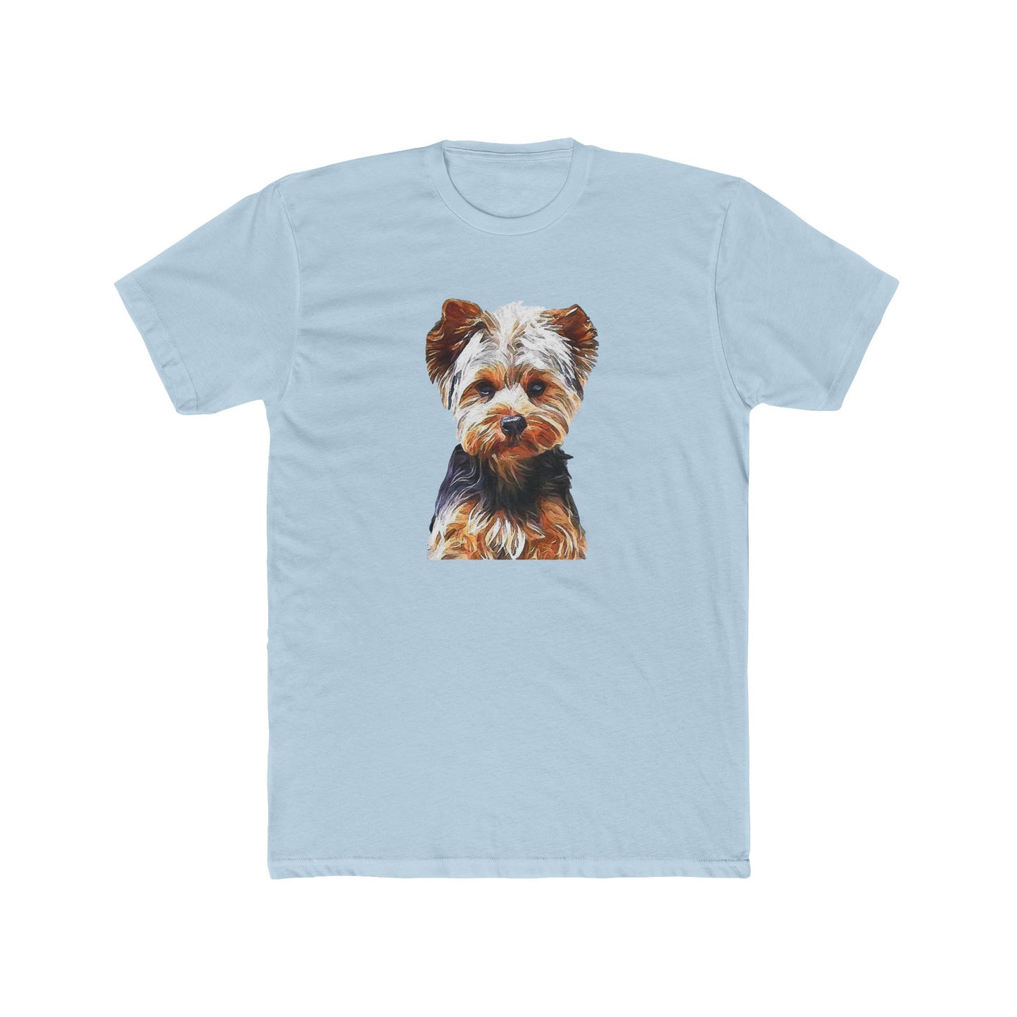 Yorkshire Terrier 'Lupis' - Men's Fitted Cotton Crew Tee