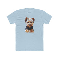 Yorkshire Terrier (Yorkie) 'Lupis' - Men's Fitted Cotton Crew Tee
