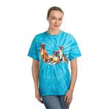 Boxer Quartet - Unisex Cotton Tie-Dye Tee in Cyclone