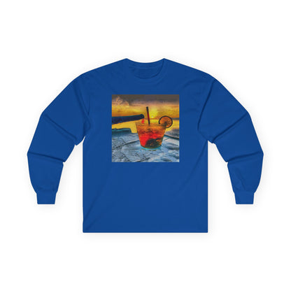 Cocktails at Sea Ranch Unisex Cotton Long Sleeve Tee