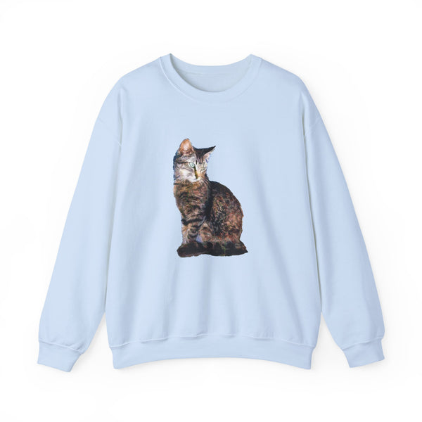 Cat 'Teris of Tinos' Unisex 50/50 Crewneck Sweatshirt