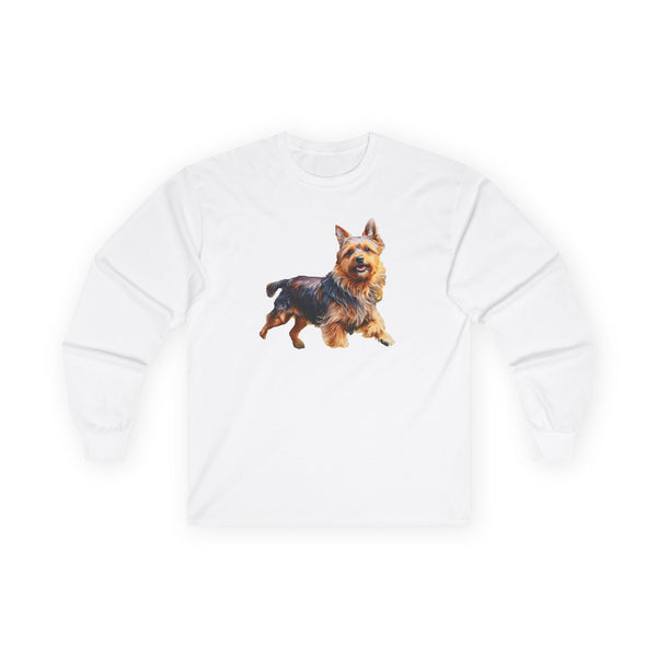 Australian Terrier Unisex Classic Cotton Long Sleeve Tee