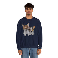 Welsh Corgi 'Cousins' Unisex 50/50 Crewneck Sweatshirt DoggyLips™