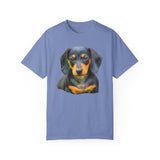 Dachshund 'Doxie #2' Unisex Relaxed Fitted Garment-Dyed T-shirt