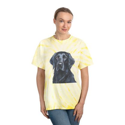 Flat-Coated Retriever Classic Tie-Dye Tee, Cyclone