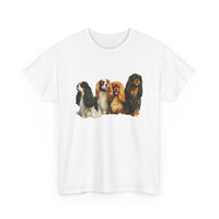 King Charles Spaniel 'Cavalier Club; Unisex Heavy Cotton Tee