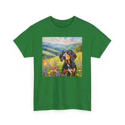 Black & Tan Coonhound Unisex Heavy Cotton Tee