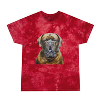 Dogue de Bordeaux Unisex Tie-Dye Cotton Tee, Crystal