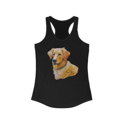 Golden Retriever Puppy Women's Slim Fit Racerback Tank