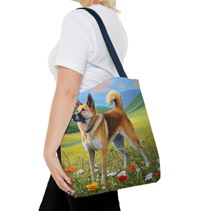 Korean Jindo Polyester Tote Bag (AOP)