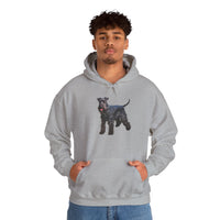 Kerry Blue Terrier 50/50 Hooded Sweatshirt