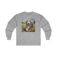 Bearded Collie  Cotton Long Sleeve Tee