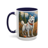 Yakutian Laika Ceramic Accent Coffee Mug (11, 15oz)