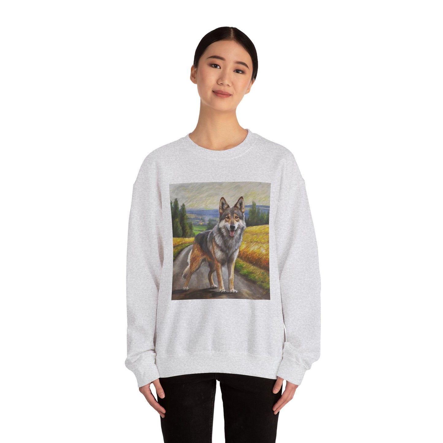 Czechoslovakian Vlcak -Unisex 50/50 Crewneck Sweatshirt
