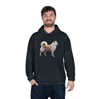 Kishu Ken - Unisex Fleece Lined Pullover Hoodie Sweatshirt