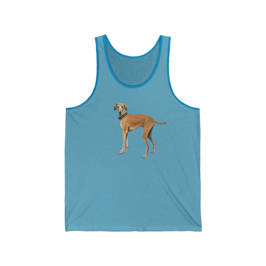 Sloughi - Arabian Greyhound - Unisex Jersey Tank