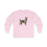 Swedish Vallhund  - Unisex Classic Cotton Long Sleeve Tee