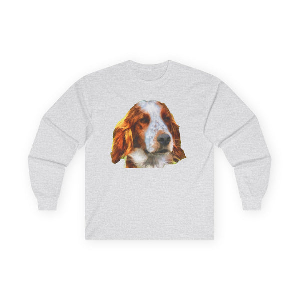 Irish Red & White Setter Cotton Long Sleeve Tee