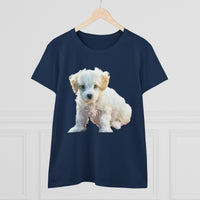 Bichon Frise Women's Midweight Cotton Tee