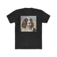 French Spaniel #2  -  Men's Fitted Cotton Crew Tee