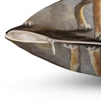 Czechoslovakian Vlcak 'Wolfdog'  - Spun Polyester Throw Pillow