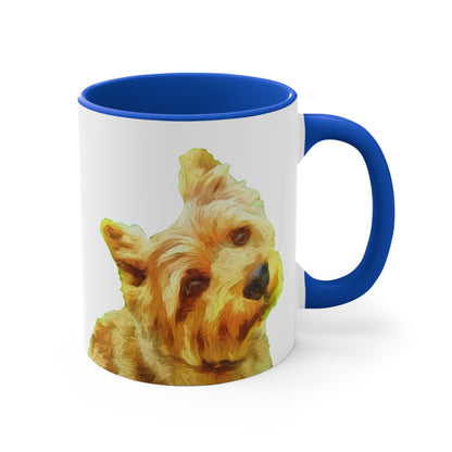 Norwich Terrier Accent Coffee Mug, 11oz