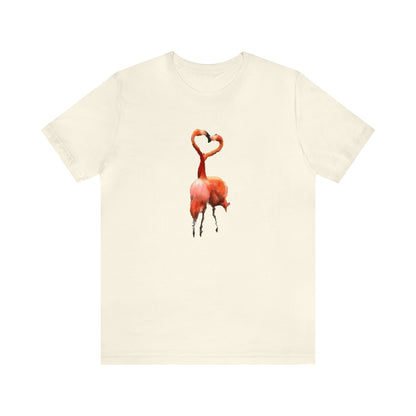 Flamingo 'Love Birds' -  Classic Jersey Short Sleeve Tee