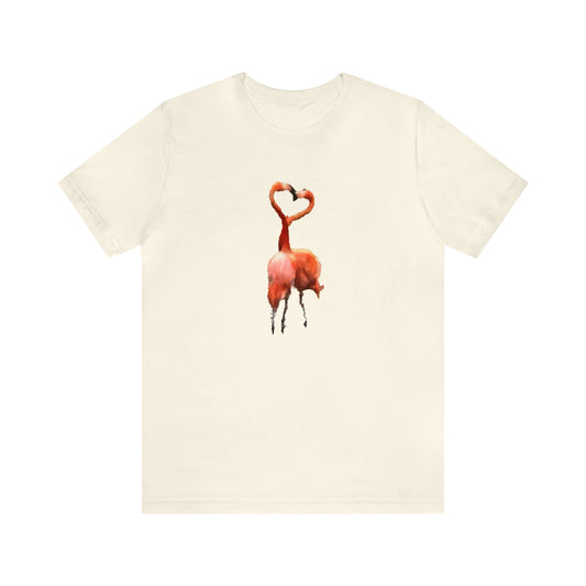 Flamingo 'Love Birds' -  Classic Jersey Short Sleeve Tee