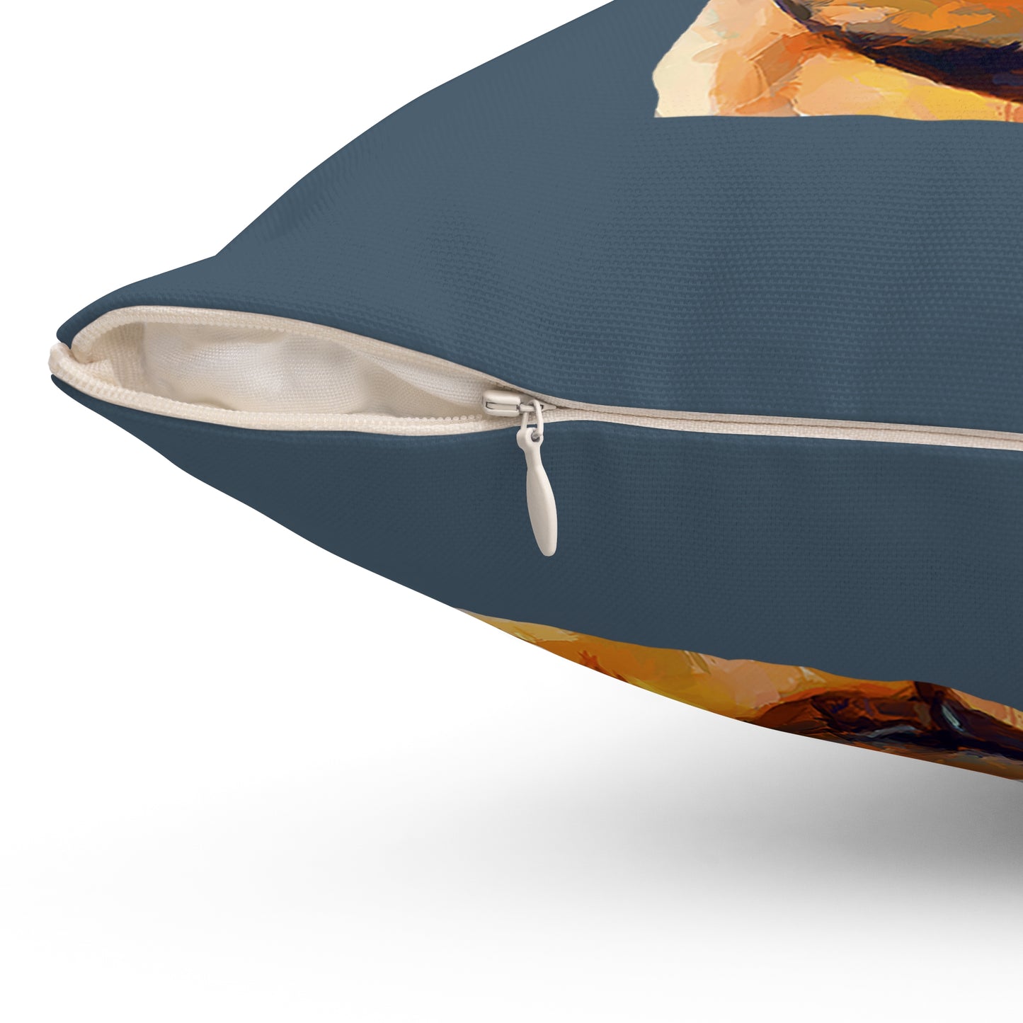 Red Heeler - Australian Cattle Dog Spun Polyester Throw Pillow