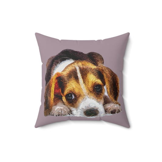 Beagle 'Daisy Mae' Whimsical Throw Pillow