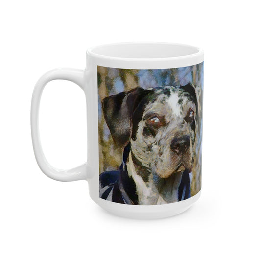 American Leopard Hound Ceramic Mug - Elegant Artistry for the Discerning