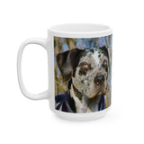 American Leopard Hound Ceramic Mug - Elegant Artistry for the Discerning