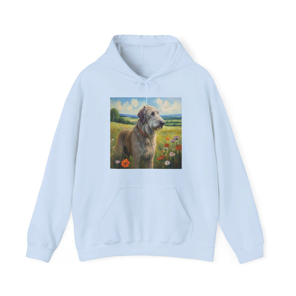 Irish Wolfhound Unisex 50/50  Hooded Sweatshirt