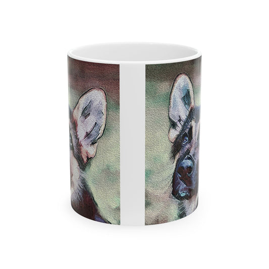 German Shepherd 'Sly' Ceramic Mug 11oz
