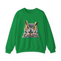 Great Horned Owl 'Hooty' Unisex 50/50 Crewneck Sweatshirt