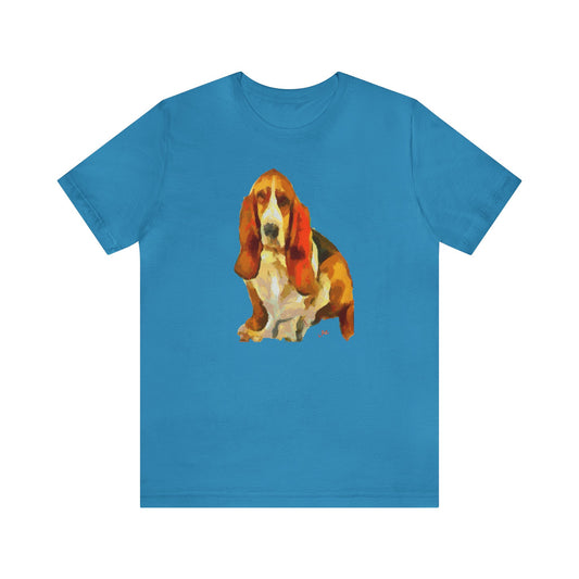 Basset Hound 'Lautrec' Classic Jersey Short Sleeve Tee