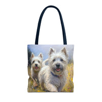 Cairn Terriers  -  Polyester Tote Bags  (AOP)