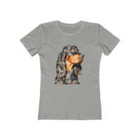 Gordon Setter 'Angus' -  Women's Slim Fit Ringspun Cotton T-Shirt