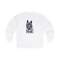 Norwegian Elk Hound Unisex Cotton Long Sleeve Tee
