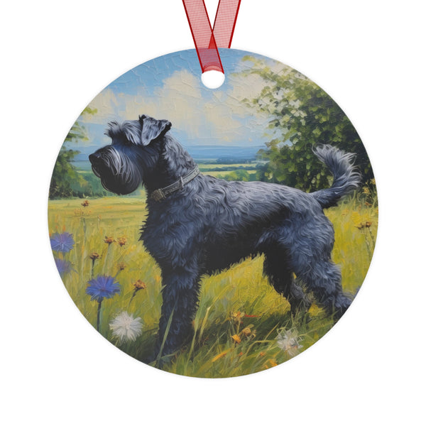 Kerry Blue Terrier Metal Ornaments